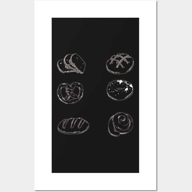 bakery items STICKER PACK Wall Art by mcmetz